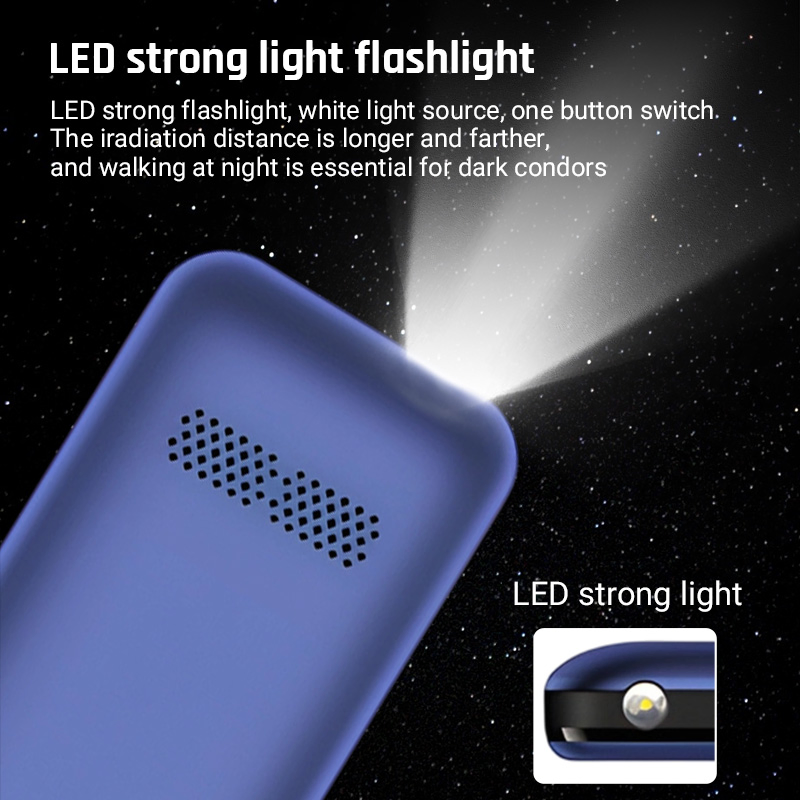 1.77" 4G Mini Body RAM 48MB ROM 128MB 950mAh Battery Compact Feature Phone for Seniors