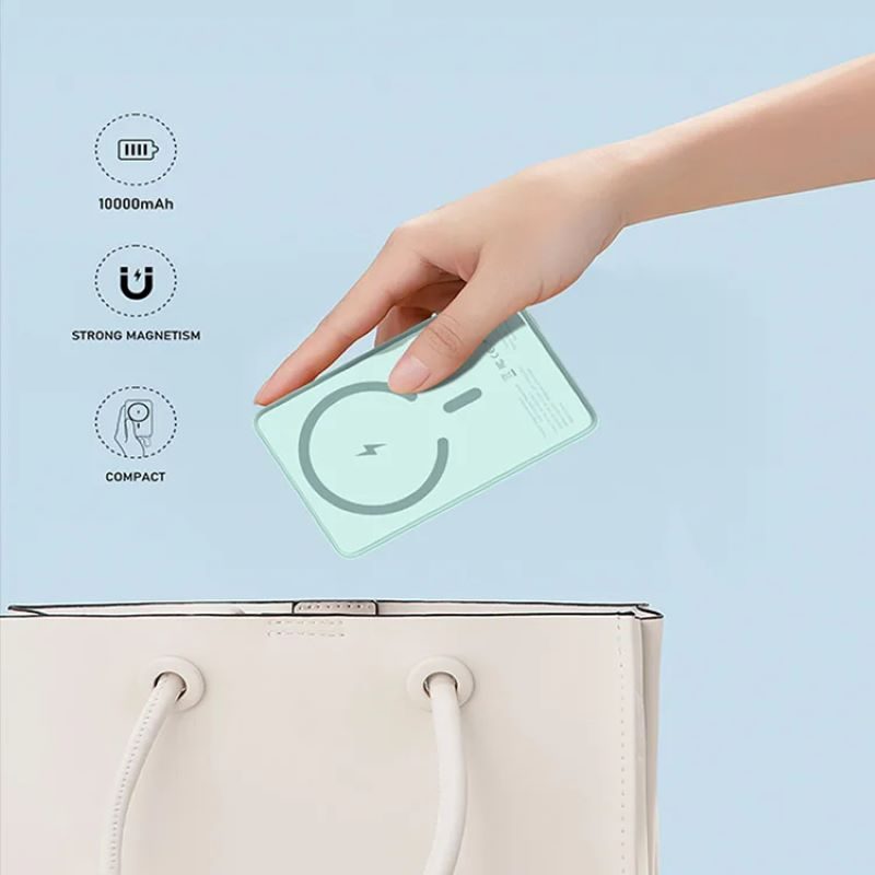 Portable 5000mAh Magnetic Power Bank Charger for Smartphones