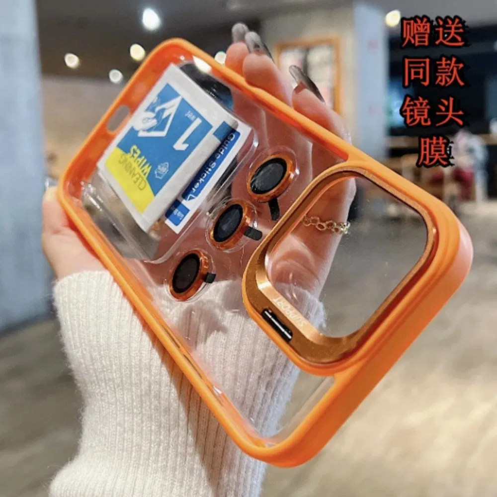 Wholesale Clear Phone Case with Camera Film Phone Holder Mobile Phone Cover
