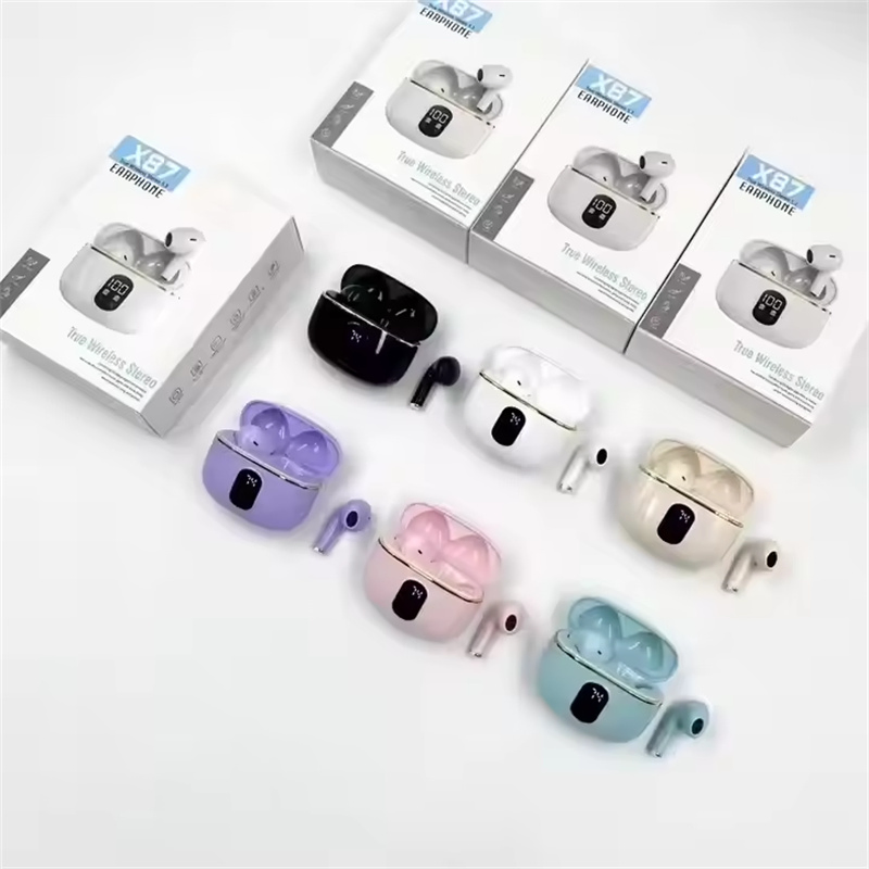 Smart Wireless in-Ear Headphones LED Display Long-Lasting Battery Indicator for Digital Low Latency Enc Waterproof Earbuds