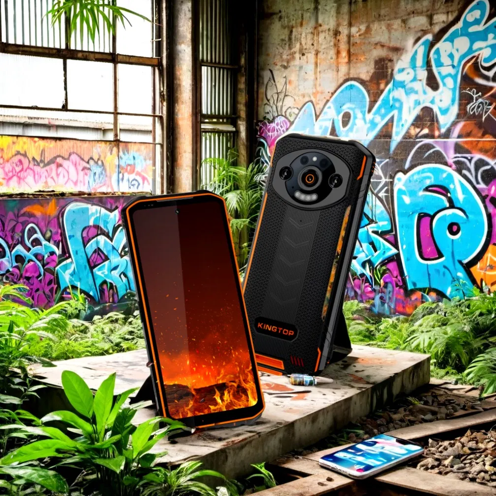Ultra-Slim Android 13 Rugged Smartphone with 9600mAh Battery