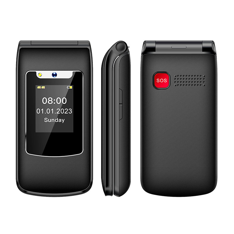 Uniwa F248L Double Screen 4G Volte Flip Keypad Mobile Phone with Sos Button for Seniors