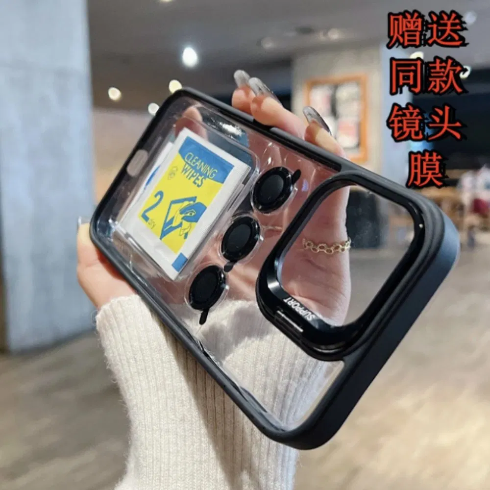 Wholesale Clear Phone Case with Camera Film Phone Holder Mobile Phone Cover