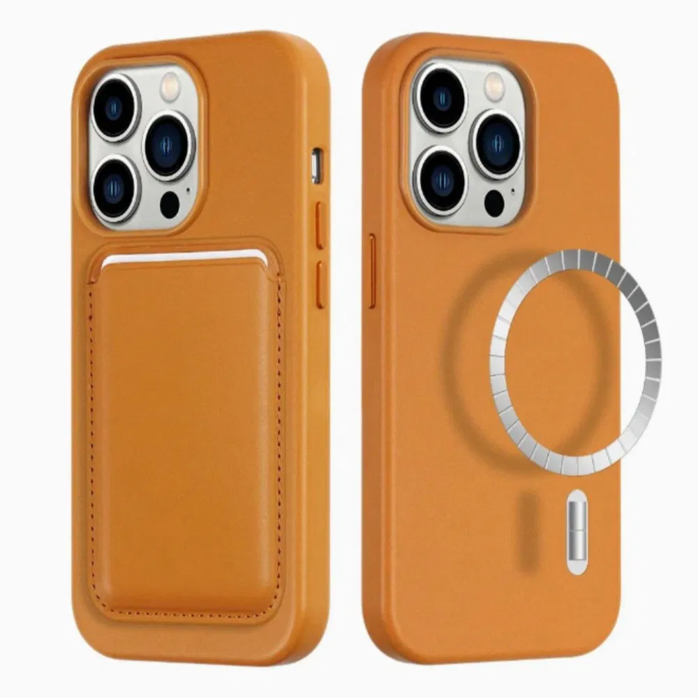 Cell Phone Case for Apple I Phone 15 14 13 PRO Cases with Magsafe Wallet Leather Casing Magnetic