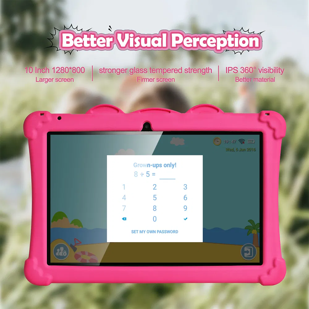 Children Tablet Learning Software Gaming Education Long Lasting Large Battery Capacity 10 Inch Android Kids Tablet PC for Kids