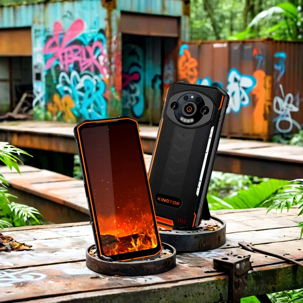 Ultra-Slim Android 13 Rugged Smartphone with 9600mAh Battery