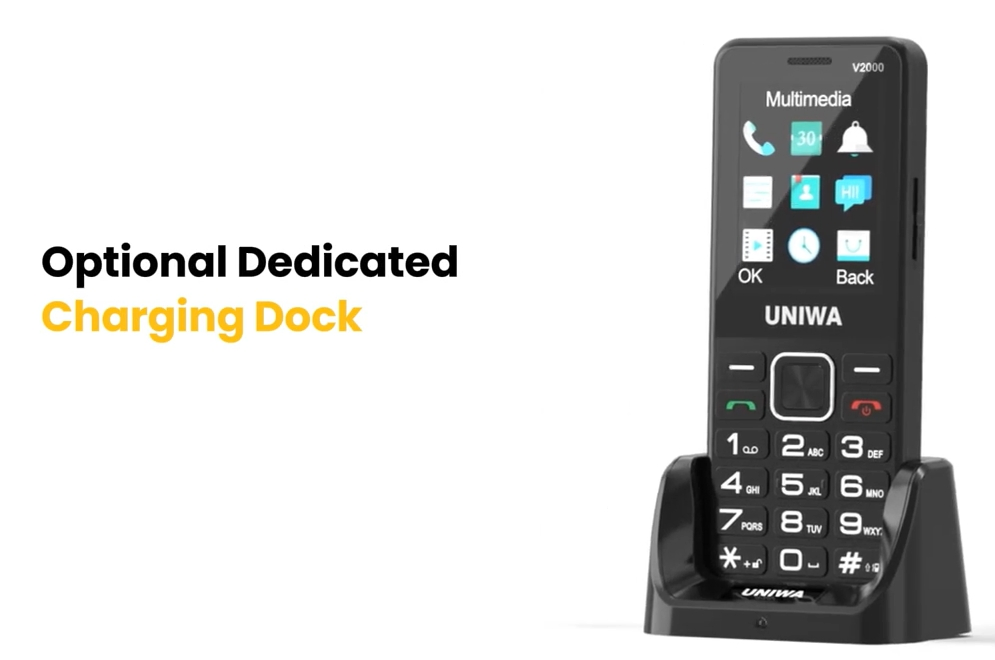 Low Price Cellphone 4G Bar Mobile Phone Feature for Old People Big Buttons with Sos