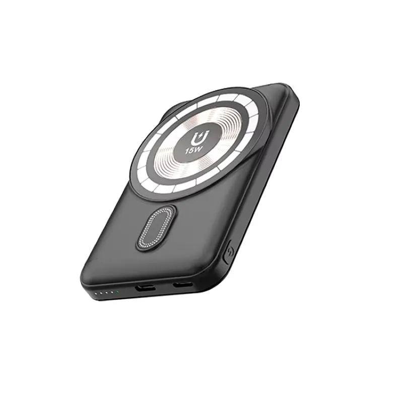 Portable 5000mAh Magnetic Power Bank Charger for Smartphones