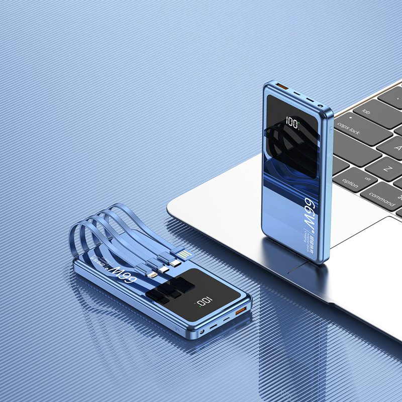 Wholesale Fashion Design Fast Charge 66W Mobile Power Bank Large Capacity