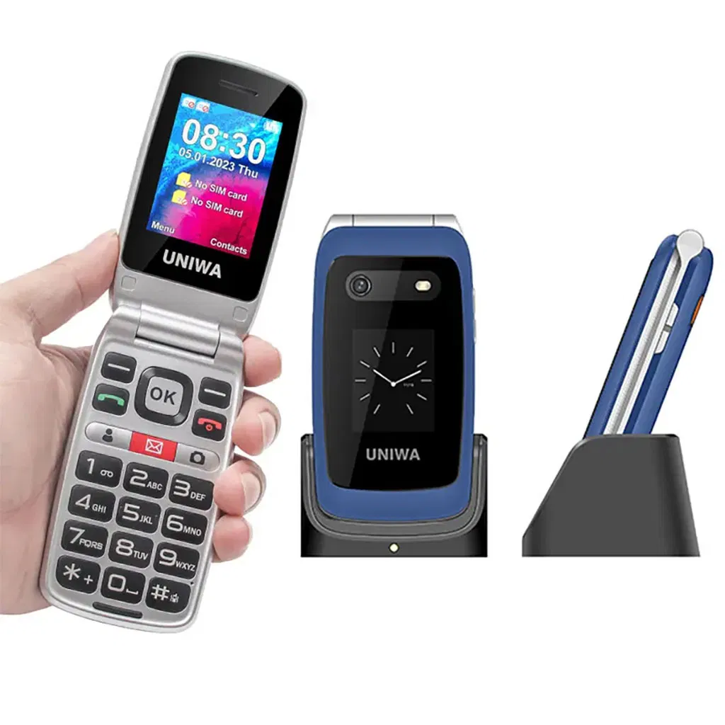 Easy-to-Use 4G Flip Phone with Large Keypad for Seniors 4G Dual SIM Flip Phone for Seniors with Big Buttons