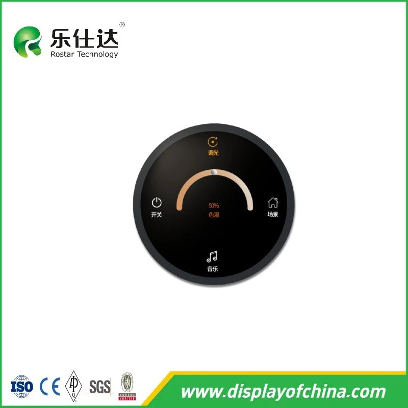 2.1'' Round Rotary Knob Switch TFT LCD Display for Smart Home Application