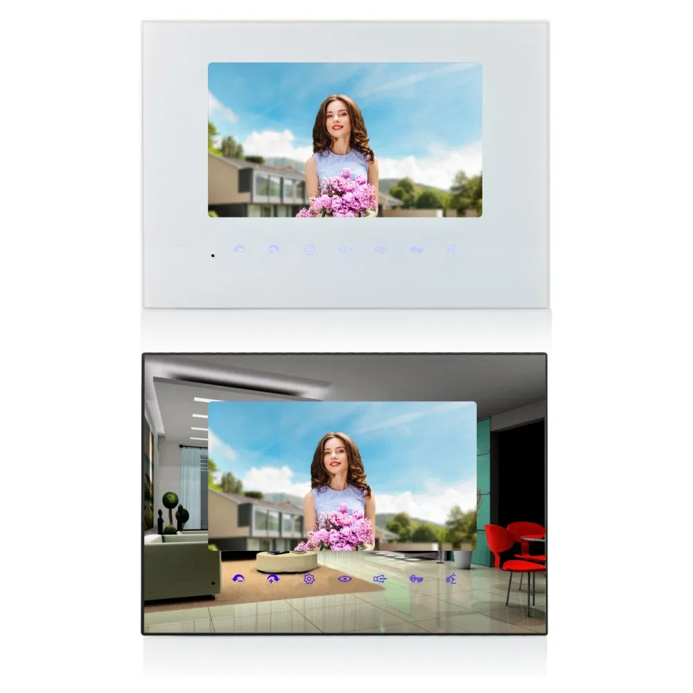 4 Wireless WiFi Video Door Phone Kit Works with Smart Phone