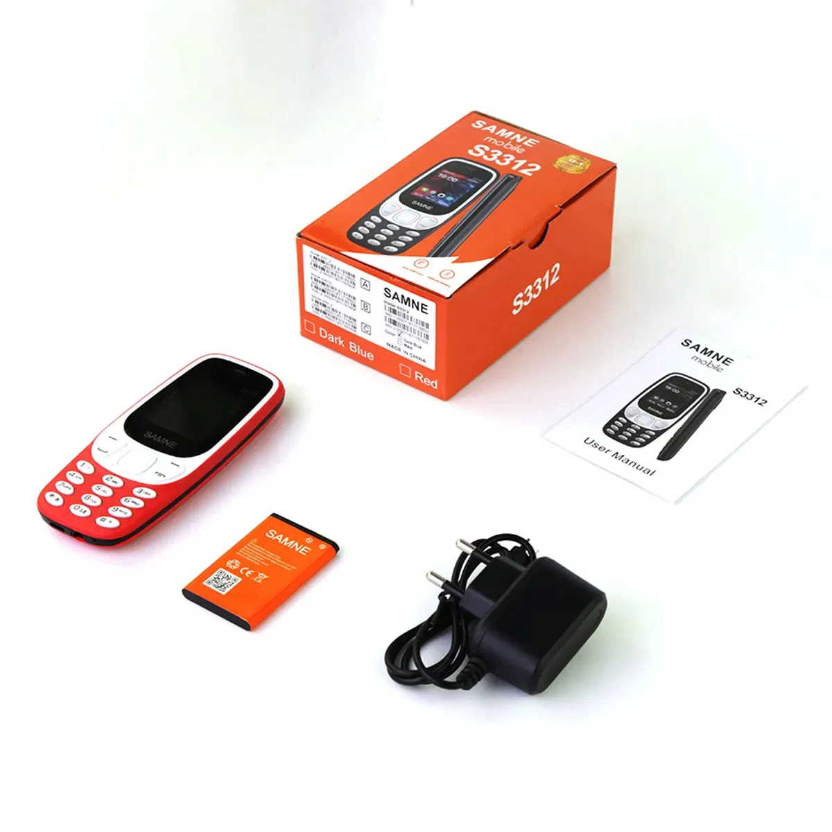 Large 1050mAh Battery Dual SIM Mobile Phone for Seniors Reliable Big Battery Senior Mobile Phone with Dual SIM