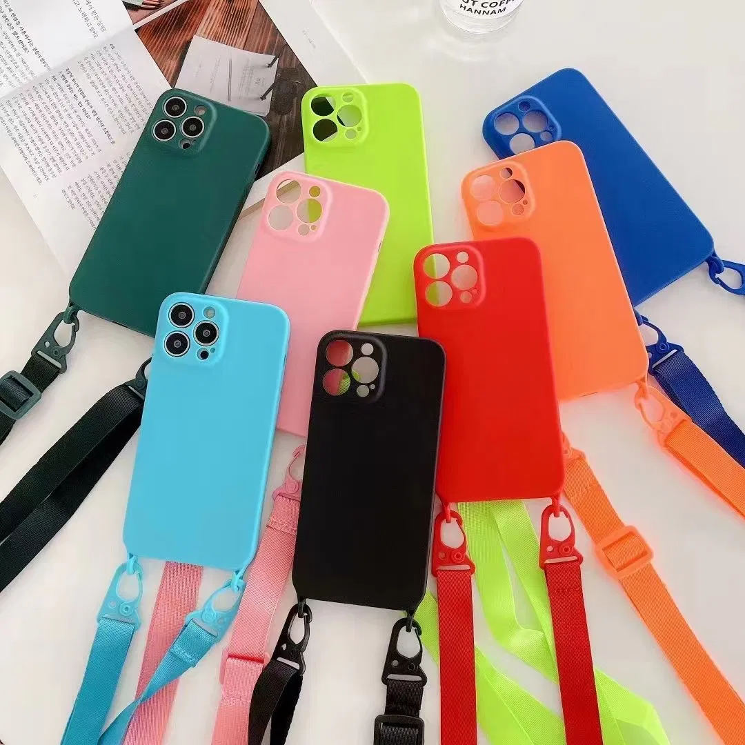 Top Seller Smart Cover Case Original TPU Phone Cover for iPhone 16 Soft TPU Shock Proof Lanyard Cellphone Case
