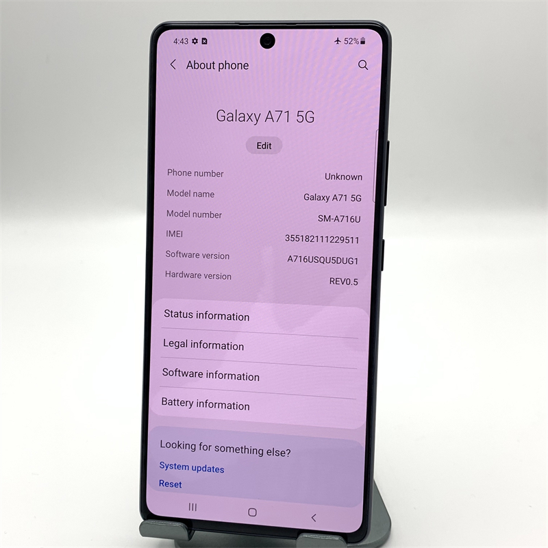 a Stock Original Mobile Phone A71 5g Phone A71 Dual SIM Smart Phone Cell Phone Second-Hand Phone