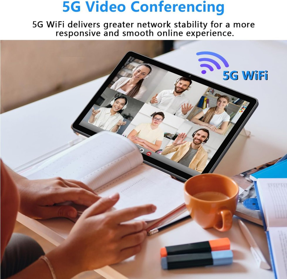 Hot 5g WiFi 10.1-Inch Octa-Core Mtk8768/Mtk6765 32GB 64GB Bt 5.0 IPS Touch Screen Android 15 GPS 4G LTE Phone Call SIM Card Educational Tablet PC