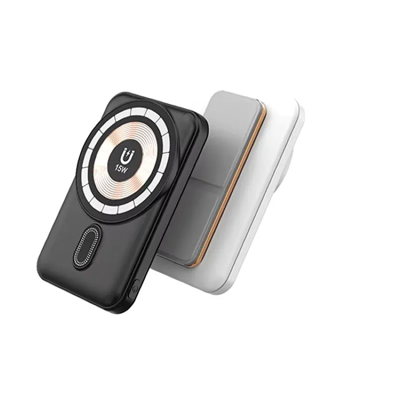 Portable 5000mAh Magnetic Power Bank Charger for Smartphones