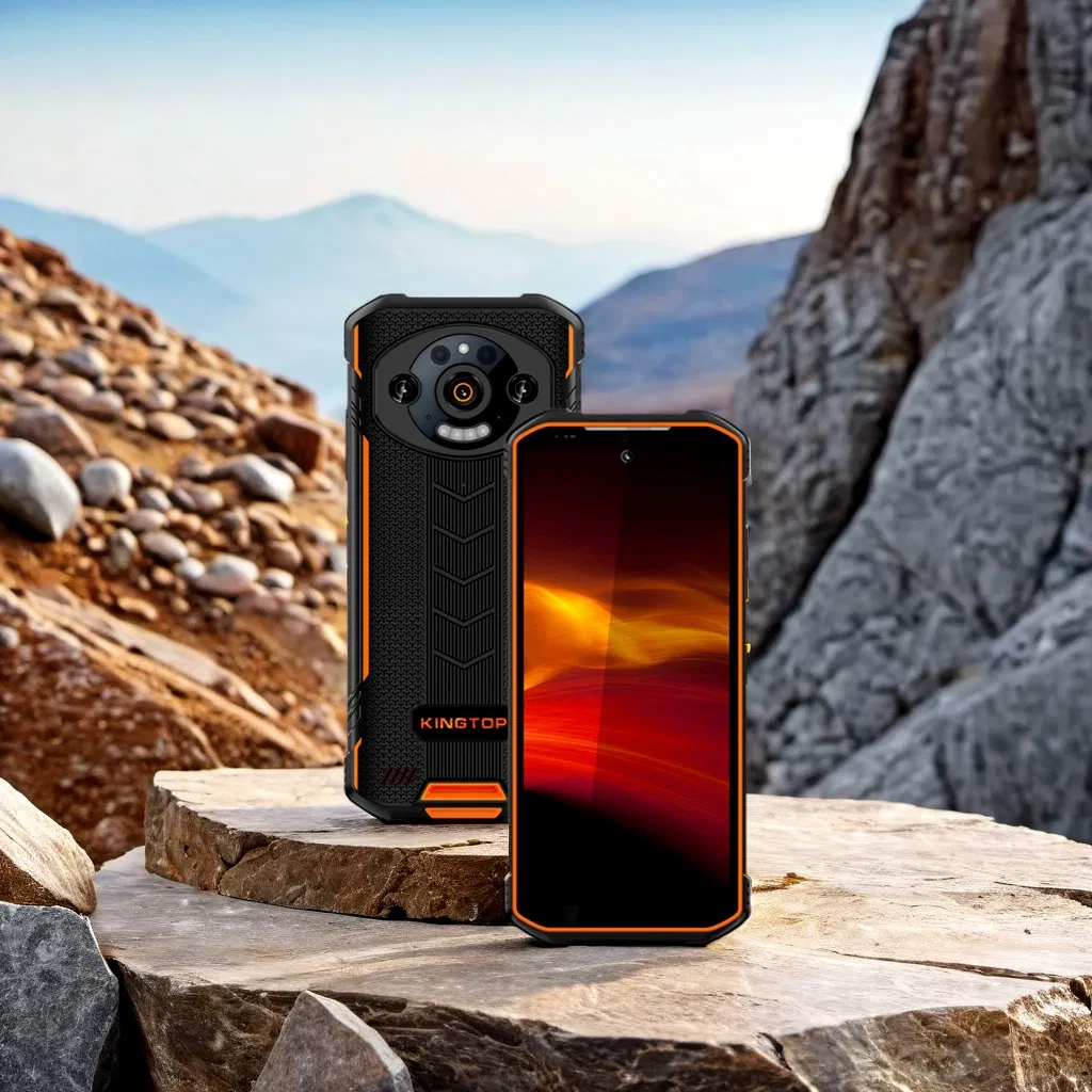 Ultra-Slim Android 13 Rugged Smartphone with 9600mAh Battery