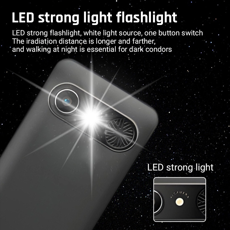 Long Battery Life 1400mAh 4G Smart Phone 2.4" Camera Flashlight FM Radio Bt Cell Phones for Seniors