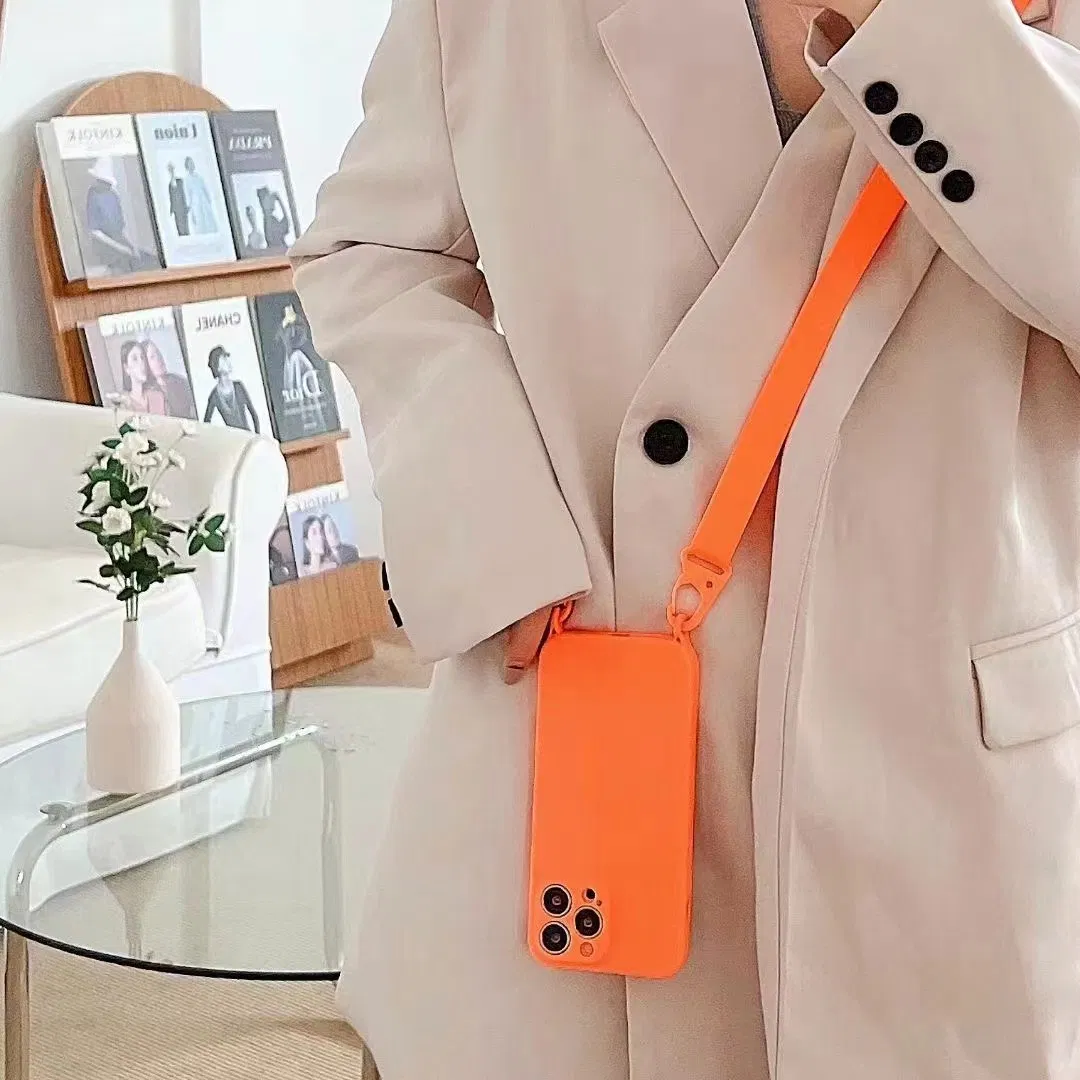 Top Seller Smart Cover Case Original TPU Phone Cover for iPhone 16 Soft TPU Shock Proof Lanyard Cellphone Case