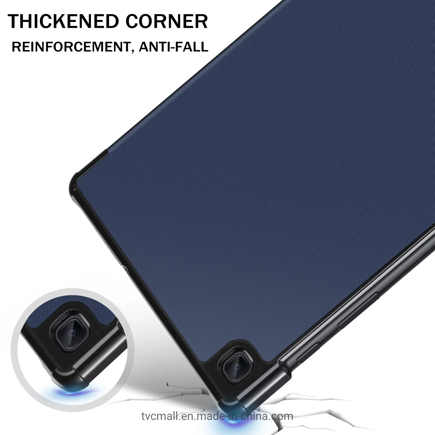 Tri-Fold Stand Sleep/Wake Function Drop-Proof PU Leather Tablet Cover Smart Case for Samsung Galaxy Tab S6 Lite P610/P615/S6 Lite (2022)