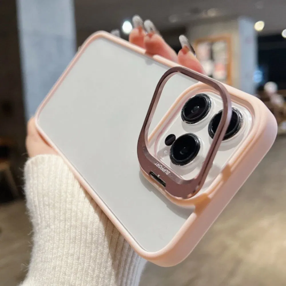 Wholesale Clear Phone Case with Camera Film Phone Holder Mobile Phone Cover