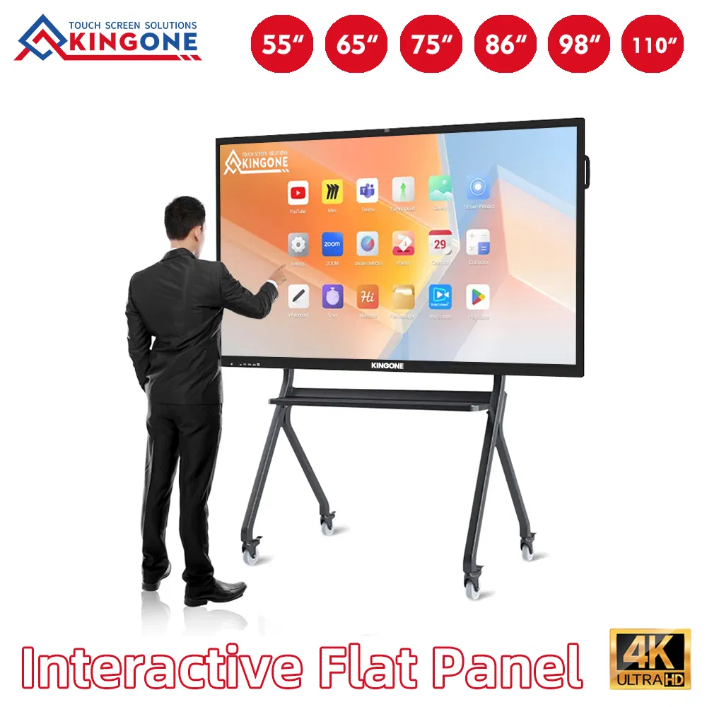 65/75/86/100/110 Inch Finger Multi Touch Screen Smart LCD Display Conference Electronic Digital Interactive Smart White Board