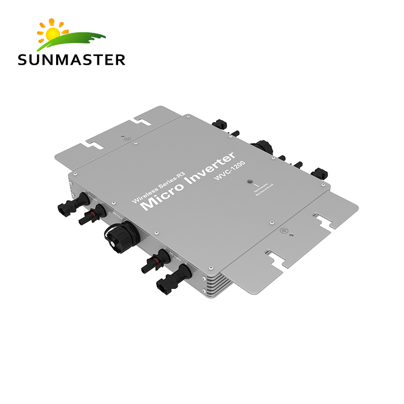 700W Micro Inverter Solar Grid Tie Microinverter IP65 WiFi Control Self Cooling 120/230V Automatic Identification Power Inverter