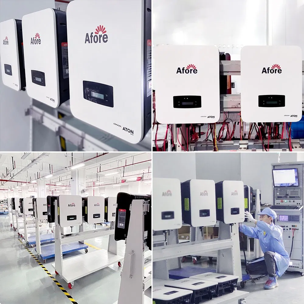 Afore Three Phase 12Kw Hybrid Inverter 3Kw 5kw 6Kw 8Kw 10Kw Solar Power String Pv Inverters With MPPT for Solar Power Household