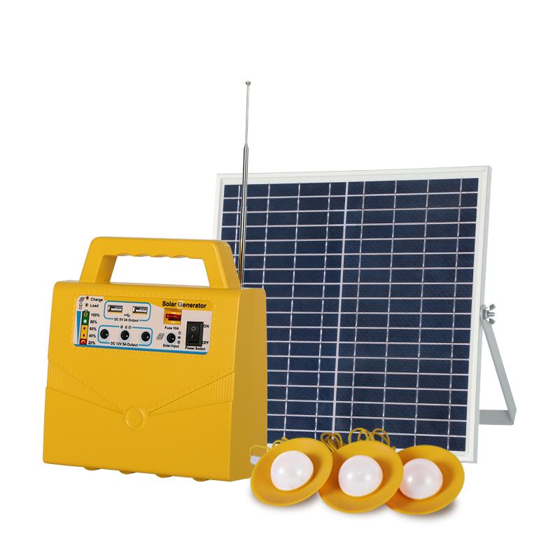 All-in-One Solar Power Kit for Outdoor Camping Trips