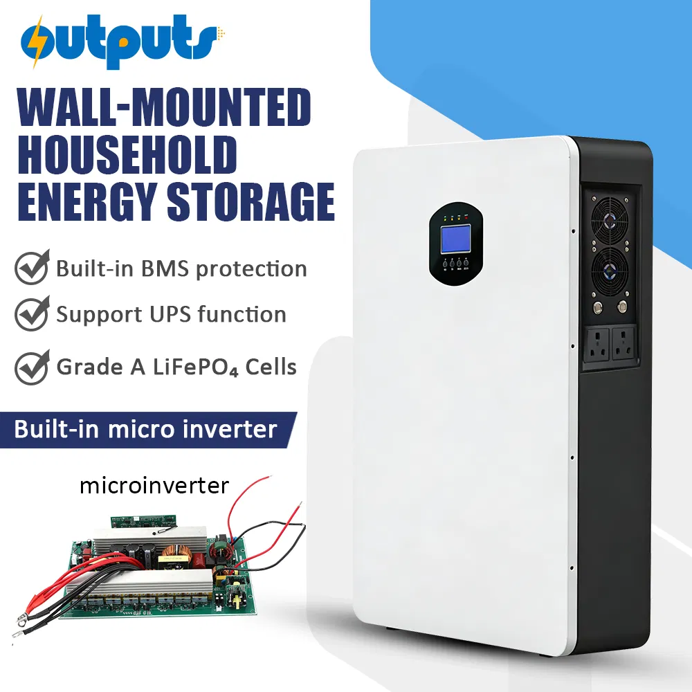 Wall-Mounted All-in-One LiFePO4 Energy Storage System with Hybrid Inverter for Peak Shaving and Emergency Backup