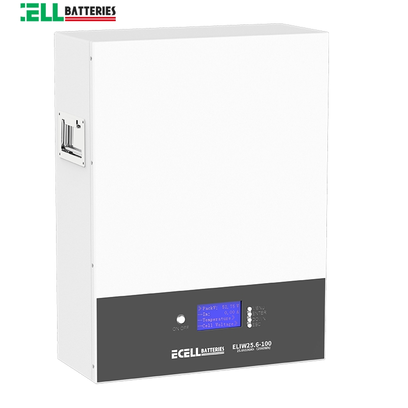 Sleek Ecell Wall-Mounted Lithium Solar Battery 51.2V 200ah with Ultra-Long Cycle Life for Home Energy Storage