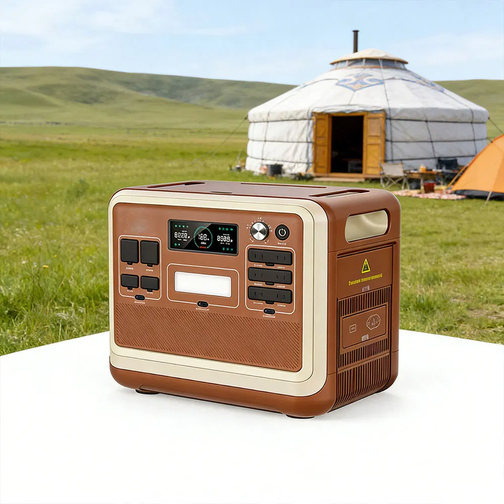 Manufacturers Customized Standby Camping Outdoor 2400W Portable Power Station Emergency Energy Storage Supply Solar Storage Generator Lithium Ion Battery