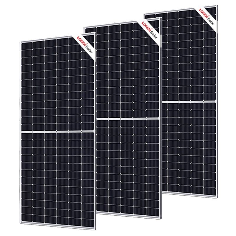 Longi 500W 535W 555W Half Cell Wholesale Poly PV Fold Flexible Black Monocrystalline Polycrystalline Photovoltaic Module Mono Solar Energy Sun Power Panel
