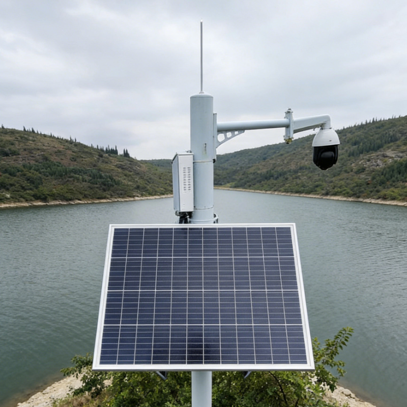 Hybrid 60W 30ah 333wh All-in-One Solar Power Kit UPS for 4G Security Cameras Portable Solar Charging Station Monitoring