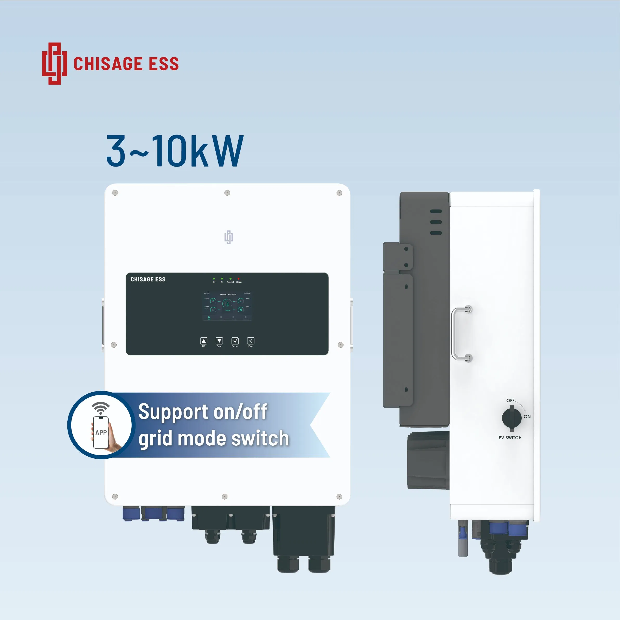 5kw 6kw 8kw 10kw 48V Solar Hybrid Inverter 5000W Solar Inverter with Dual MPPT Controller