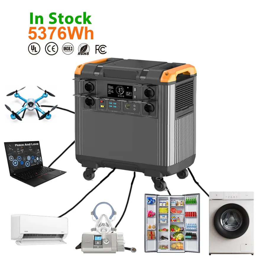 3000W 110V 230V Outdoor Camping Solar Generator Battery Portable Power Stations