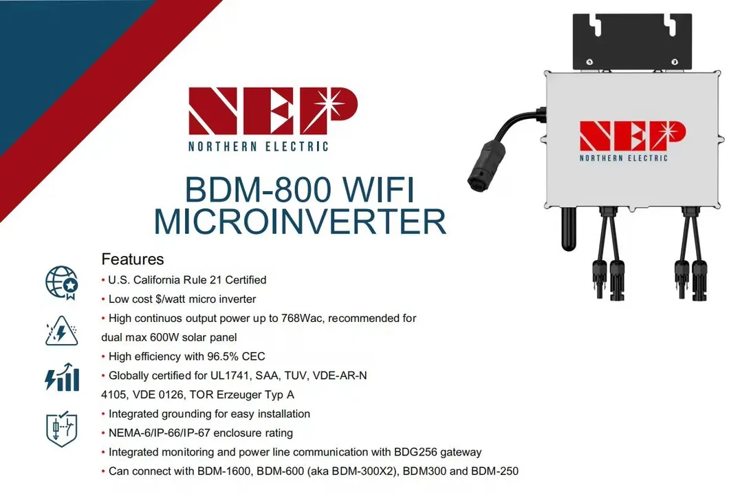 Nep Micro Inverter Features