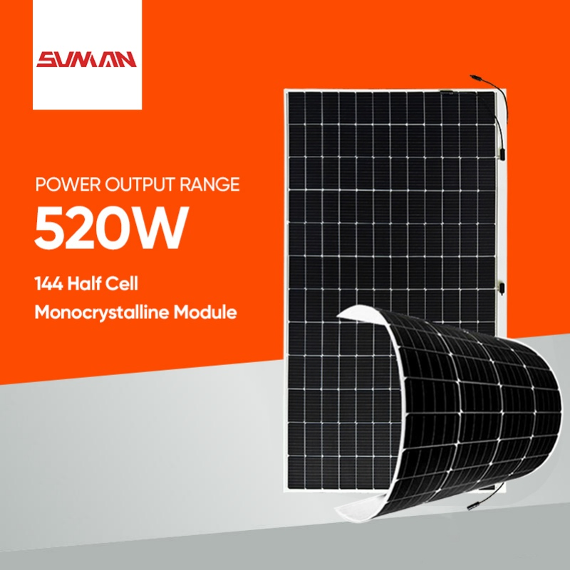 Flexible Lightweight 200W 300W 430W 500W 520W Foldable Flexible Solar Panel for Home Solar System