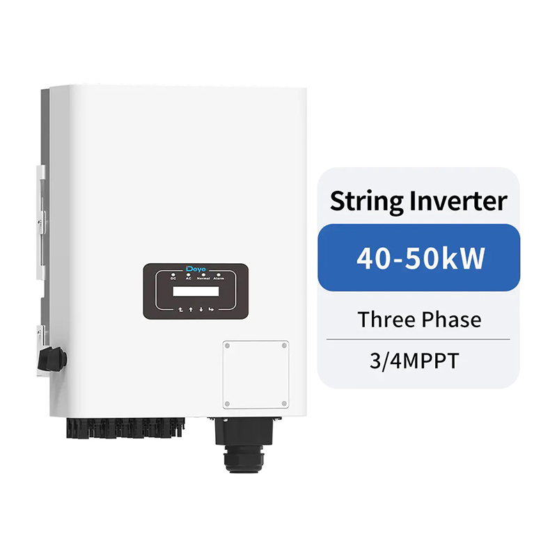 Residential Industrial Deye 50kw 3 Phase 4 MPPT Solar Energy System on Grid Solar String Inverter
