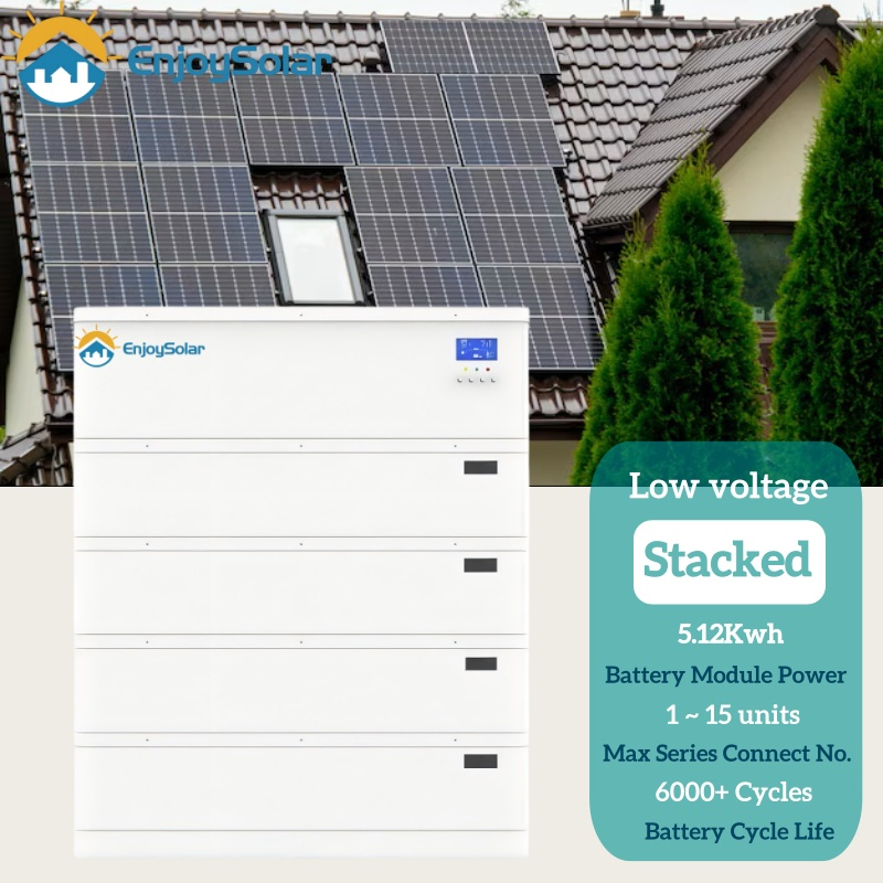 Rechargeable Solar Battery 51.2V 100ah 200ah Lithium Ion Battery 5kwh 10kwh LiFePO4 Battery Storage