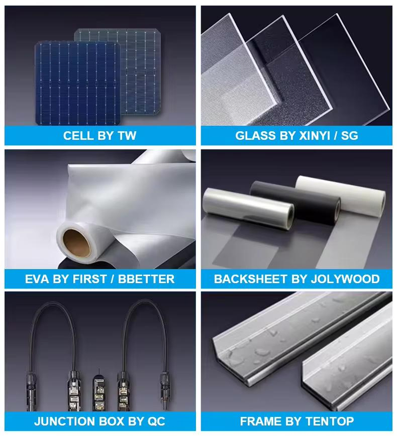 PNG Mono Professional Factory 400W 405W 410W 415W 420W Half Cut PV Module A Grade Monocrystalline Solar Panels