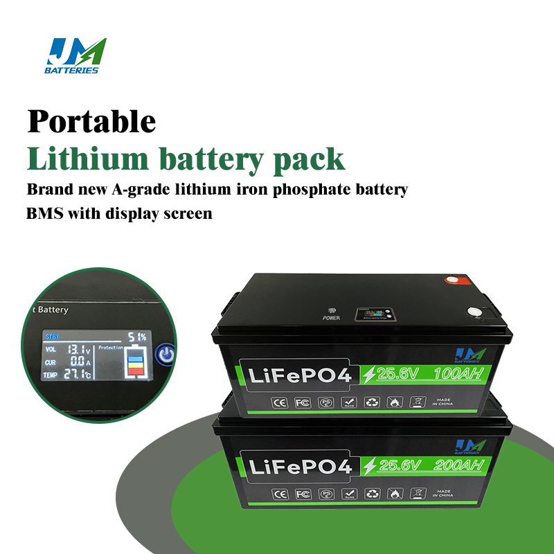 Jm Factory 6000 Cycles Long Warranty 24V 100ah Solar Power Lithium Ion Battery 24 Volt 100 Ah Solar Storage Batteries for House