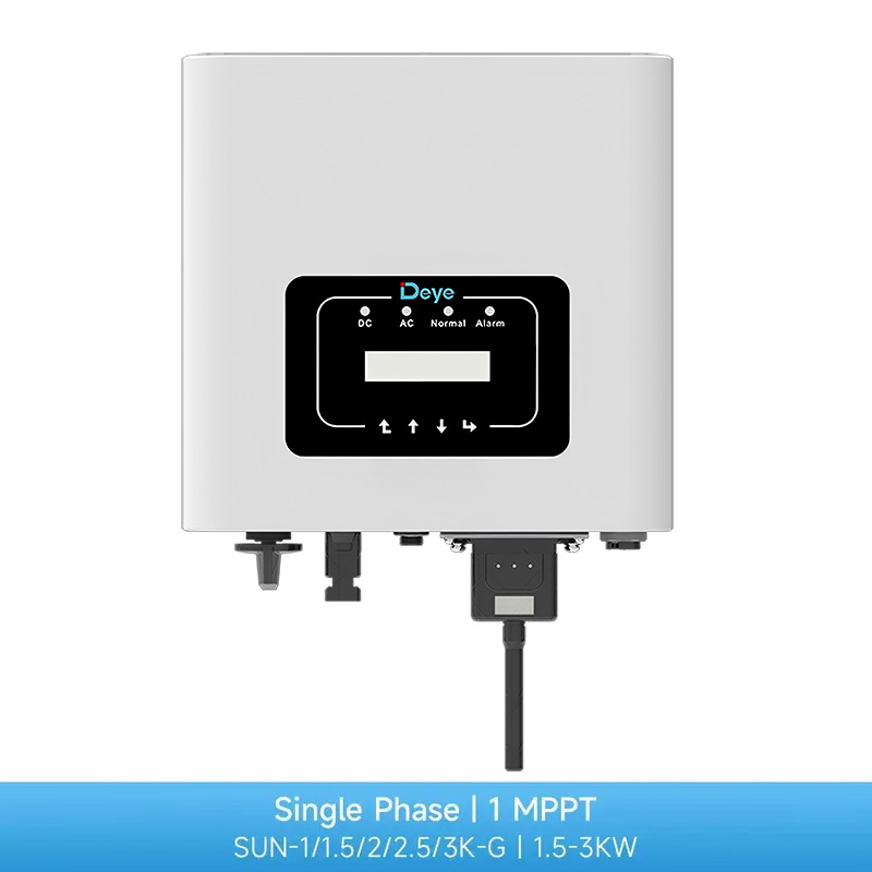 Deye Sun-1/1.5/2/2.5/3K-G Single Phase 2kw 3kw 1MPPT on Grid String Solar Inverter