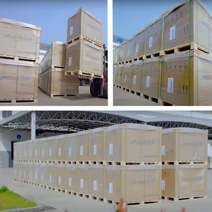 Ja Brand Hot Sale Bifacial Solar Panel Jam66D45 Lb 605W 610W 615W 620W 625W 630W N Type Double Glass PV Module with High Quality