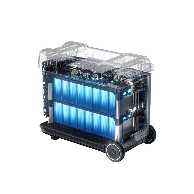 Solar Energy System 5120wh Rechargeable Backup Power LiFePO4 Battery Emergency Solar Generator Portable Power Station 4000W