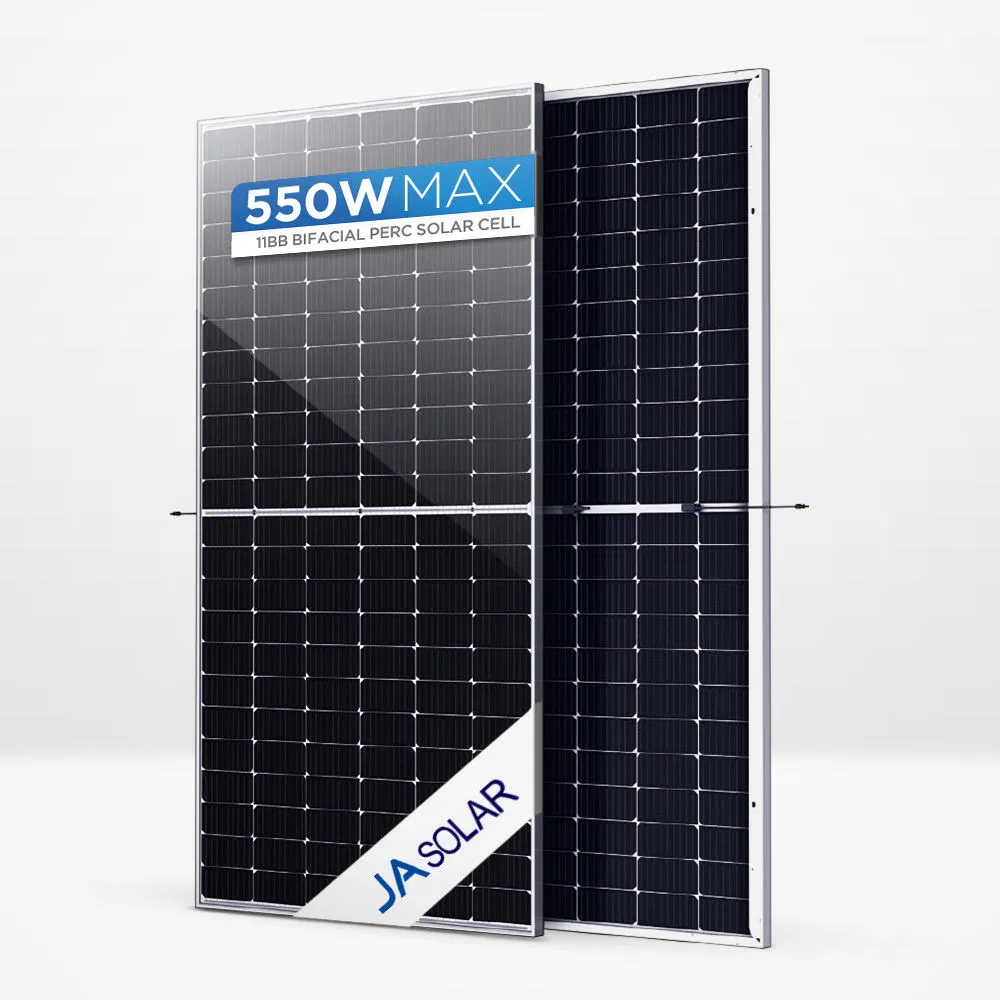 Ja 525W 540W 555W Half Cell Wholesale Poly PV Fold Flexible Black Monocrystalline Polycrystalline Photovoltaic Module Mono Solar Energy Sun Power Panel