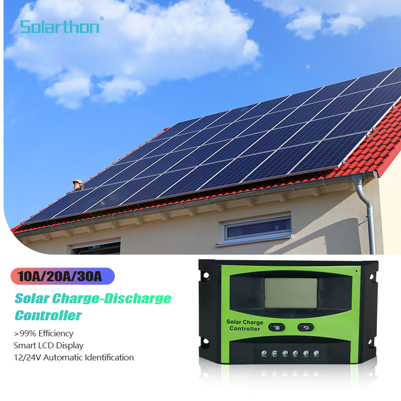 12V 24V 48V USB LCD Intelligent 10A 20A 30A 40A 60A 80A 100A Panel Battery Power PWM MPPT Solar Charge Controller