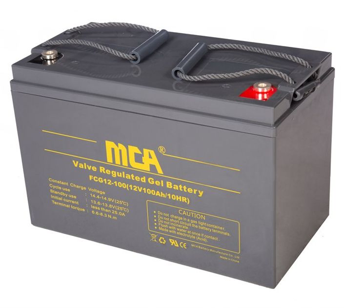 Long Lasting 100ah VRLA AGM Gel Battery for Solar