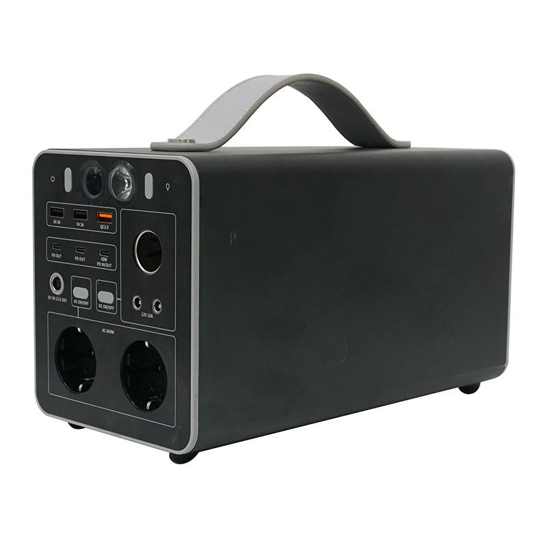 Compact 577wh Power Station, Auto-Grade Solar Battery, Portable Power Stations for International Travel 110V/220V AC Output